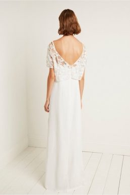 French Connection Isla Embellished Dress Summer White