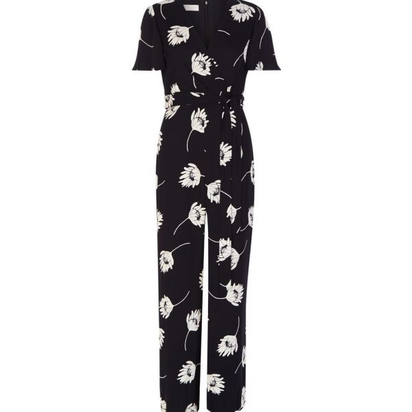hobbs black and white jumpsuit