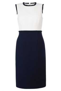 Hobbs Alice Shift Dress Navy Ivory