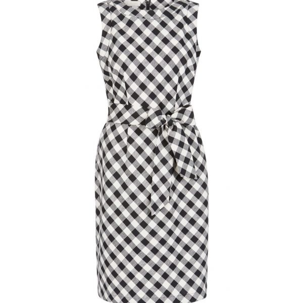 black white gingham dress