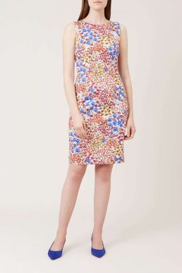 Hobbs Fiona Floral Shift Dress White Multi