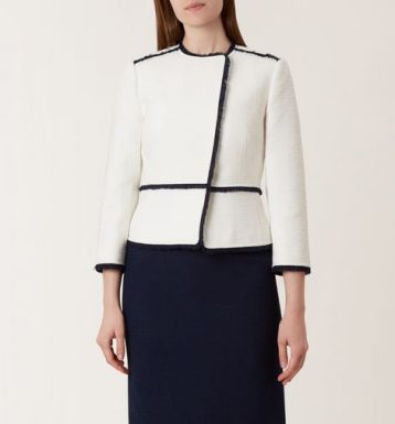 Hobbs Alice Jacket, Navy/Ivory - Image 2