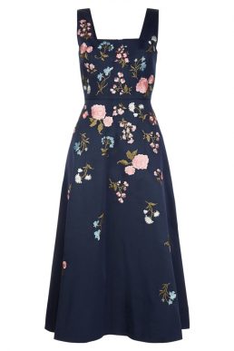 Hobbs Victoria Posey Dress Navy Multi