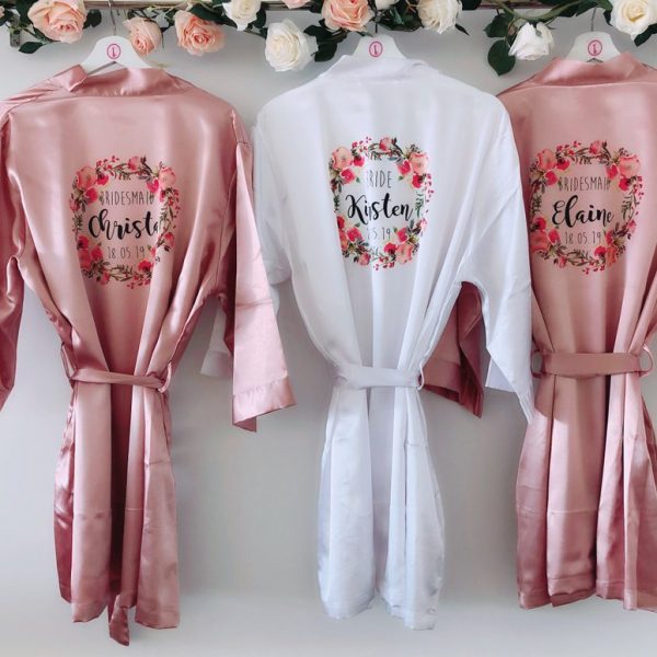personalised bridal robe
