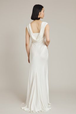 Ghost Salma /Olivia Satin Cowl Back Wedding Dress Ivory