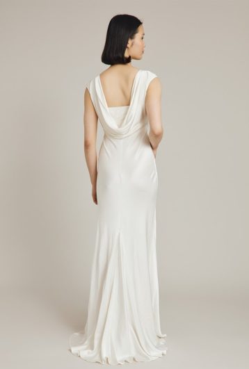 Ghost Salma /Olivia Satin Cowl Back Wedding Dress Ivory