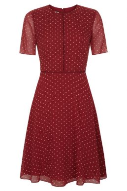 hobbs cecily spot dress