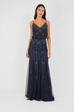 Lace & Beads Keeva Maxi Dress Navy
