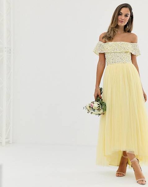 maxi lemon dress