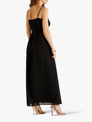 Yumi Embellished Maxi Dress Black