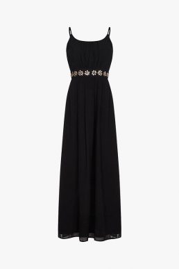 Yumi Embellished Maxi Dress Black