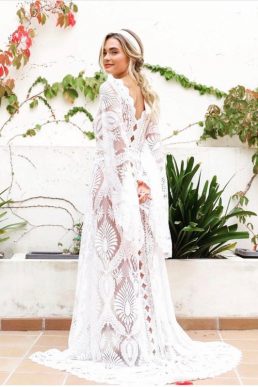 Boho wedding dress, wedding dress, caftan wedding dress, kimono robe