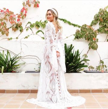 Boho wedding dress, wedding dress, caftan wedding dress, kimono robe