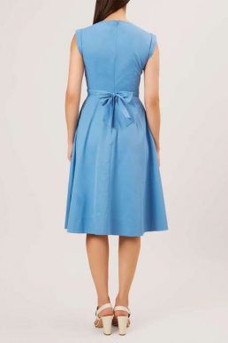 Hobbs Eloise Dress Sea Blue