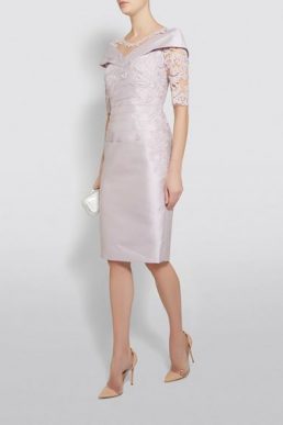 John Charles Floral Lace Shift Dress Purple