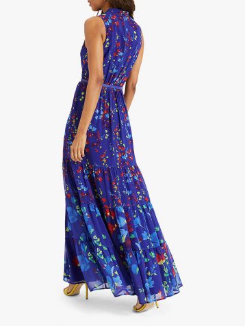 Phase Eight Henriette Printed Maxi Dress Blue Multi