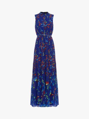 Phase Eight Henriette Printed Maxi Dress Blue Multi