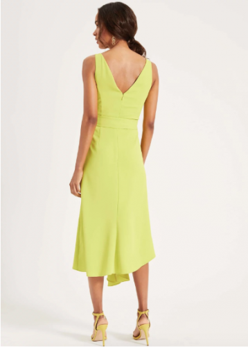 Phase Eight Tamara Asymmetric Dress, Yellow - Image 3