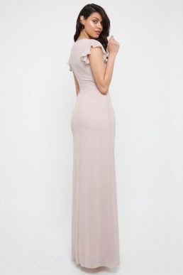 TFNC Juba Whisper Pink Maxi Dress Blush Pink