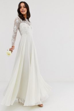 ASOS EDITION embroidered & beaded wedding dress Ivory
