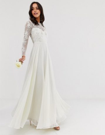 ASOS EDITION embroidered & beaded wedding dress Ivory