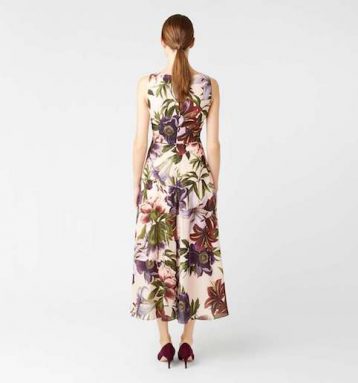 Hobbs Carly Floral Print Dress, White/Multi - Image 2