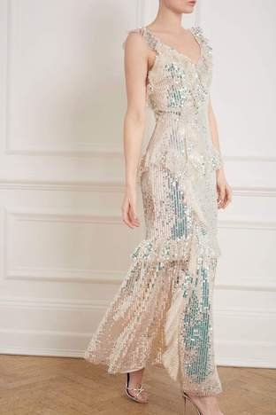 needle and thread sequin dress