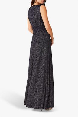 Phase Eight Juliana Glitter Maxi Dress Navy