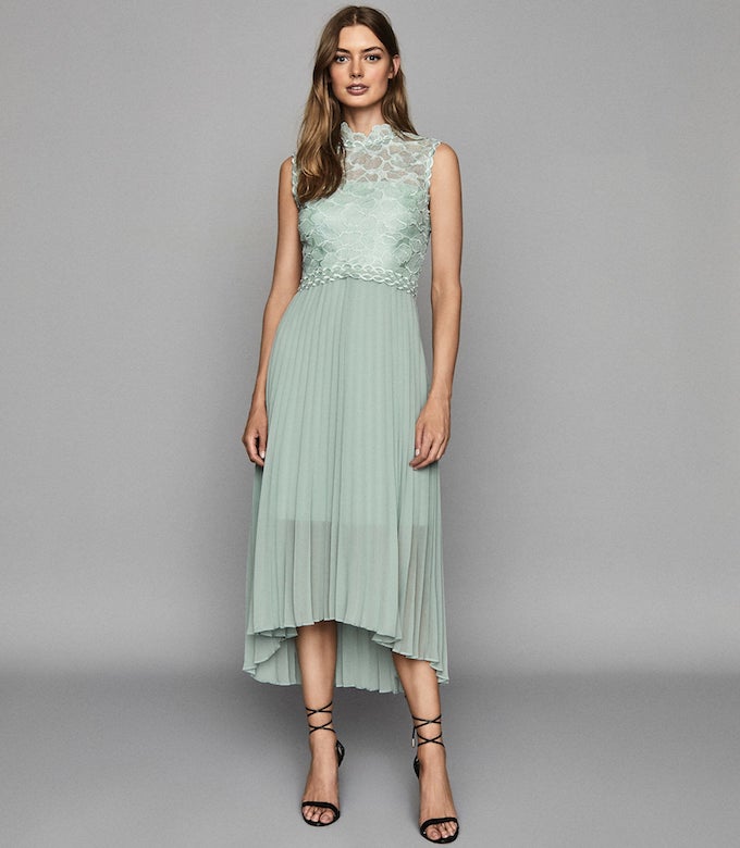 green dress reiss