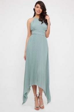 TFNC Morely Green Lily High-Low Maxi Bridesmaid Dress Light Green Mint