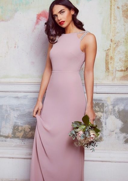 bridesmaid dresses mauve pink