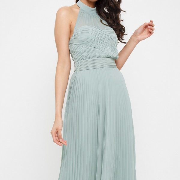 light blue midi bridesmaid dress