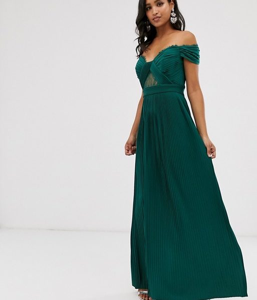 asos green bridesmaid dress