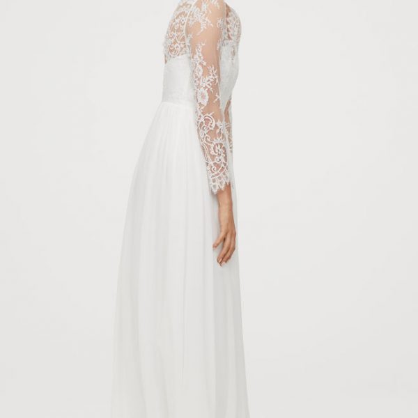 h&m lace wedding dress