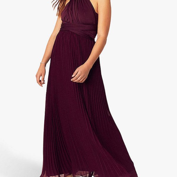 multiway bridesmaid dress burgundy