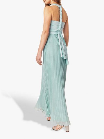 Oasis Wear Your Own Way Pleated Multiway Bridesmaid Maxi Pale Green Mint