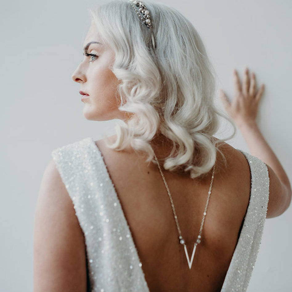 Vintage inspired crystal embellished backdrop necklace | Hayworth II  necklace | Stephanie Browne – Liberty in Love