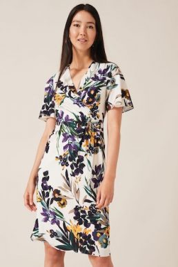 Phase Eight Adele Floral Shift Dress Cream Multi