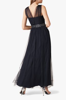 Phase Eight Romy Tulle Maxi Bridesmaid Dress Navy Blue
