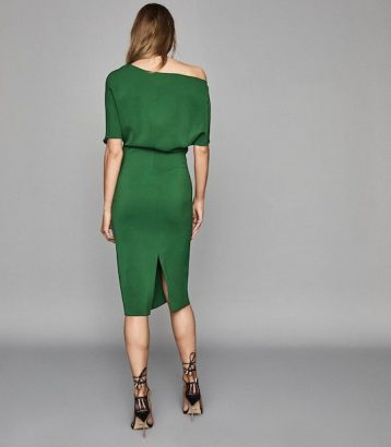 Reiss Madison Slim Fit Dress Madison Bright Green