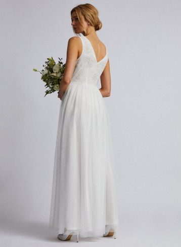 **Showcase White Bridal 'Connie' Ivory Maxi Dress