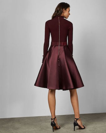 ted baker dress burgundy