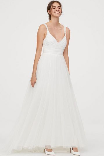 H&M Tulle Wedding Dress Ivory