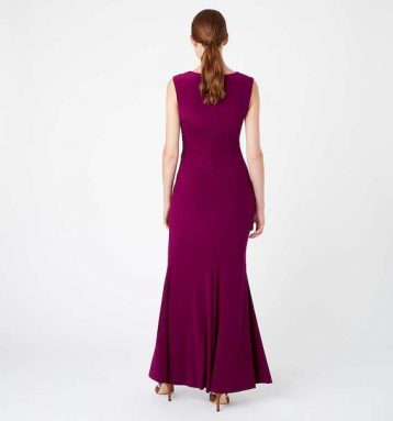 Hobbs Niamh Maxi Dress Purple