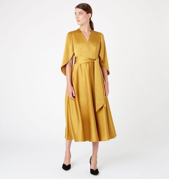 hobbs yellow dress