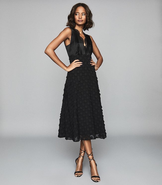 reiss black dress