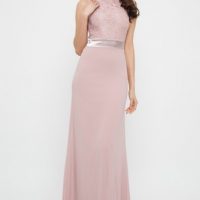 tfnc halannah pale mauve maxi dress