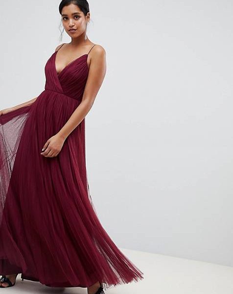 asos red maxi