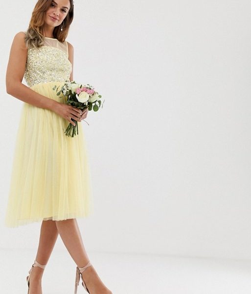 lemon yellow bridesmaid dresses uk