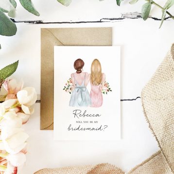 Will You Be My Bridesmaid Customisable Card